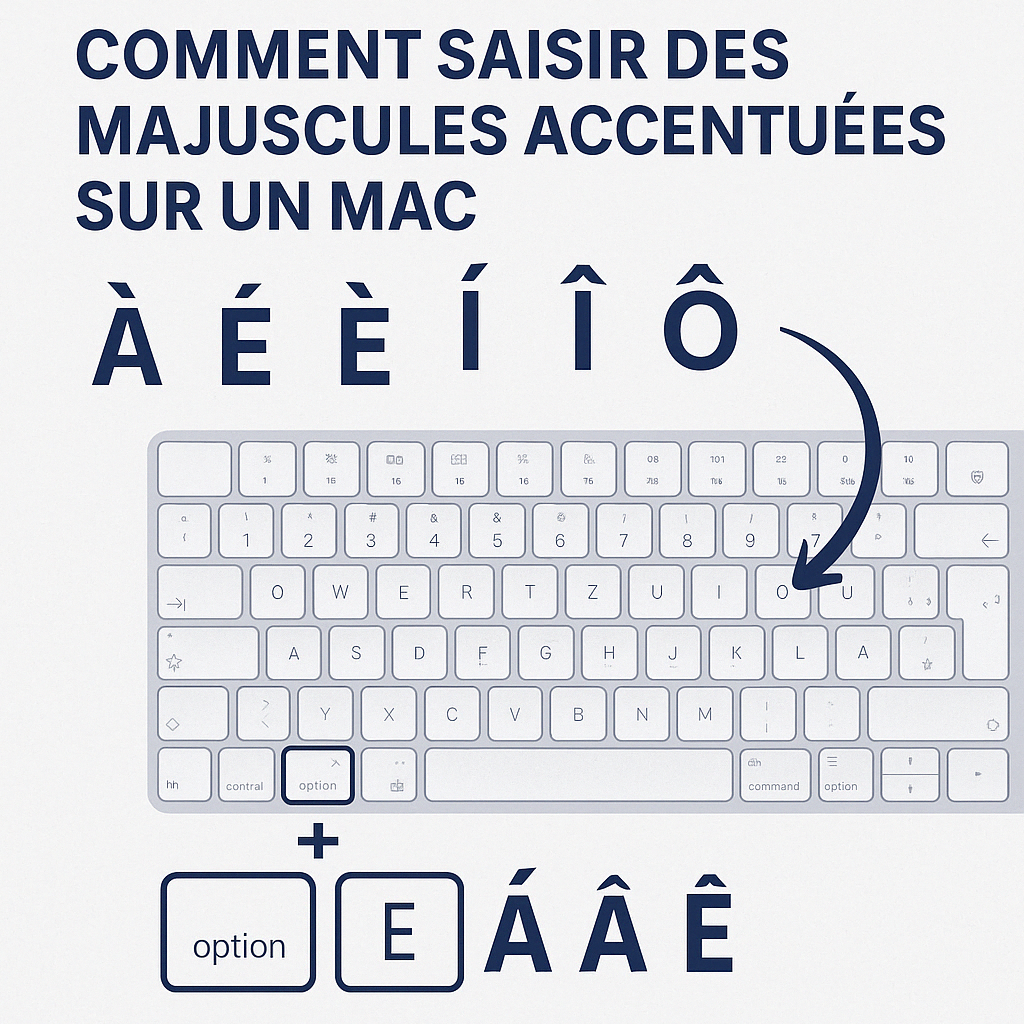 ⌨️ Comment écrire des majuscules accentuées sur Mac (À, É, È, Î, Ô, Û) facilement