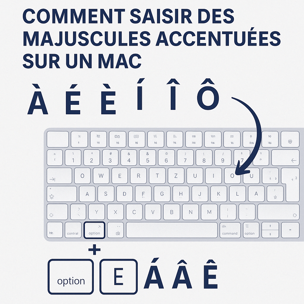 ⌨️ Comment écrire des majuscules accentuées sur Mac (À, É, È, Î, Ô, Û)&nbsp;facilement