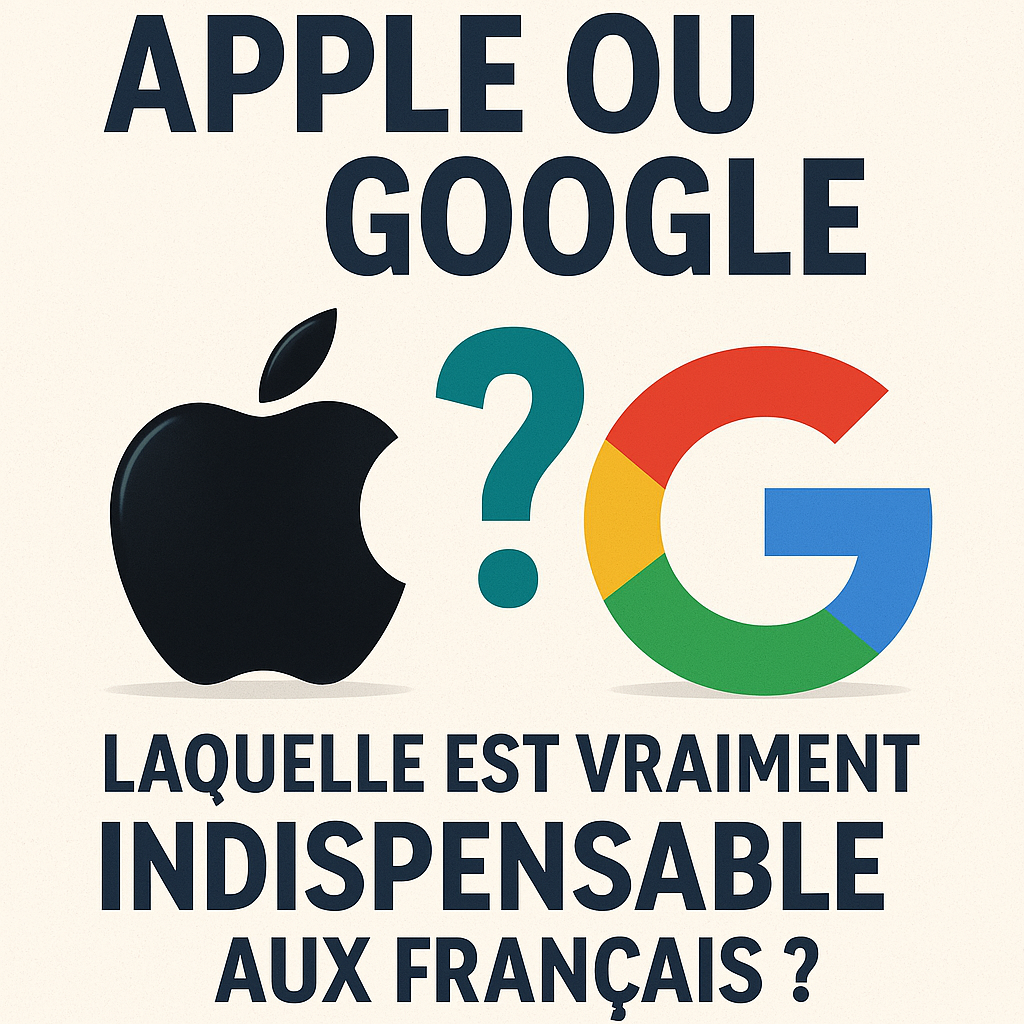 🇺🇸 Apple ou Google : laquelle est vraiment indispensable aux Français ?