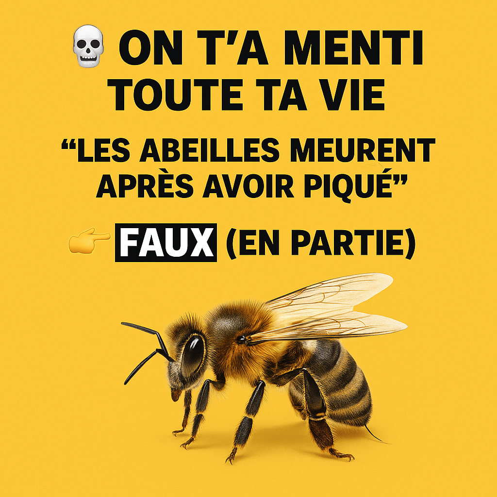 🐝 Les abeilles meurent-elles vraiment après avoir piqué ? Spoiler : c’est pas si simple&nbsp;!