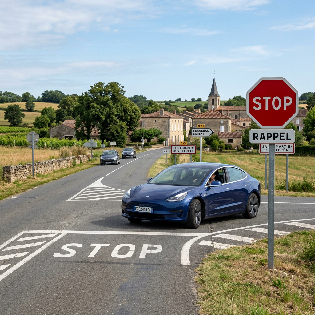 🚗🚫 La conduite autonome de Tesla rate son permis en France, notamment à cause d’excès de vitesse
